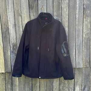 Men’s Calvin Klein Fleece Lined Double Zip Winter Coat size Large